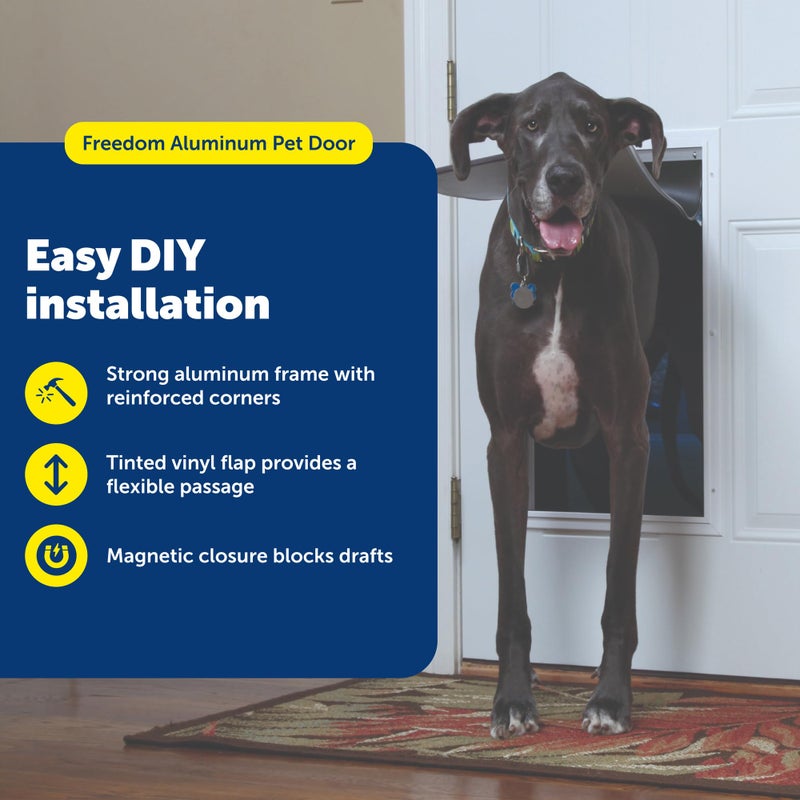 PetSafe Freedom Aluminum Dog and Cat Door - Durable Frame - Small, Medium, Large, X-Large - Image 2