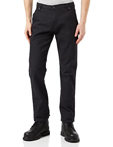Dickies mens Tough Max Duck Carpenter Pants Stonewashed Black 32W x 30L US