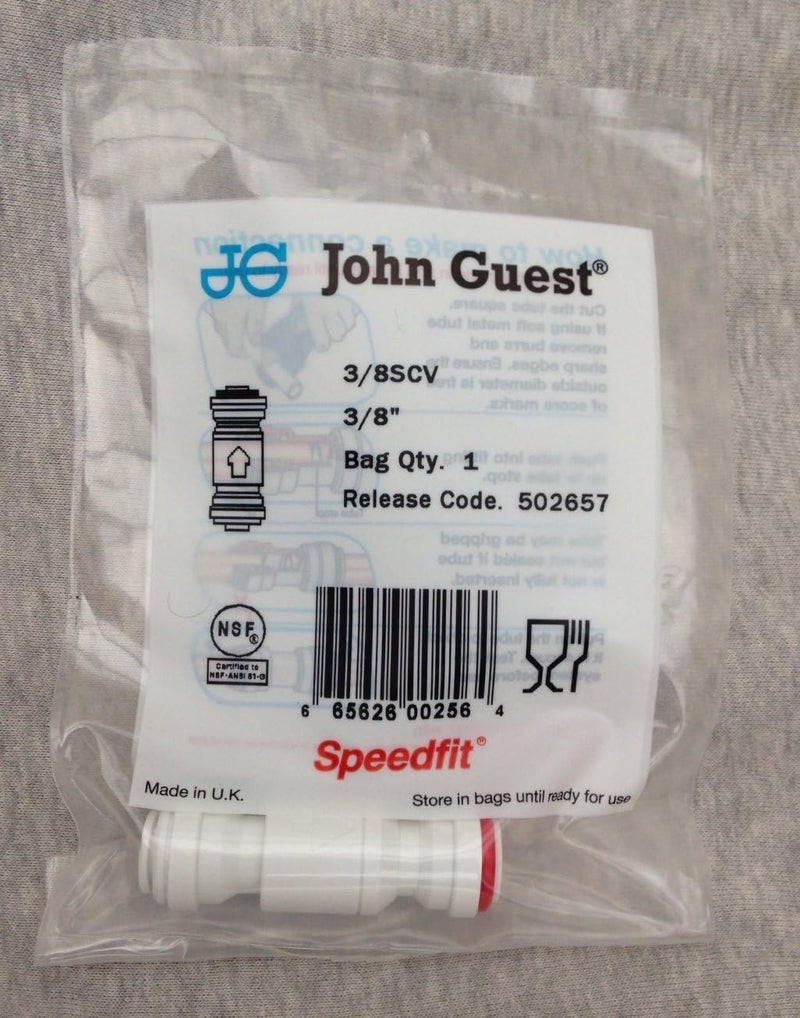 John Guest 1cm One Way Cheque Valve Ro Reverse Osmosis Water Filter Nsf - Image 3