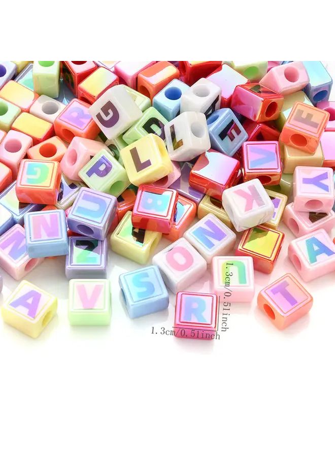 10pcs Acrylic Letter Beads Style 1 Alphabet Charms for DIY Jewelry Making Keychains - Image 5
