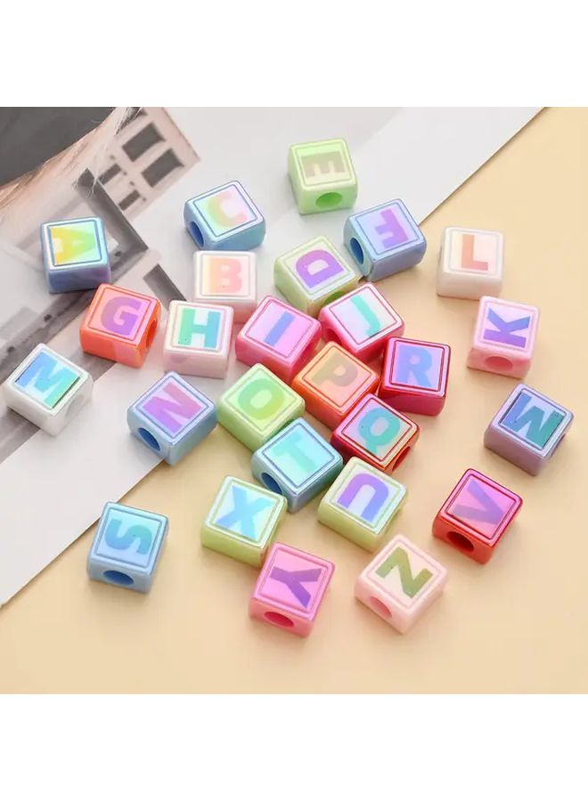 10pcs Acrylic Letter Beads Style 1 Alphabet Charms for DIY Jewelry Making Keychains - Image 3