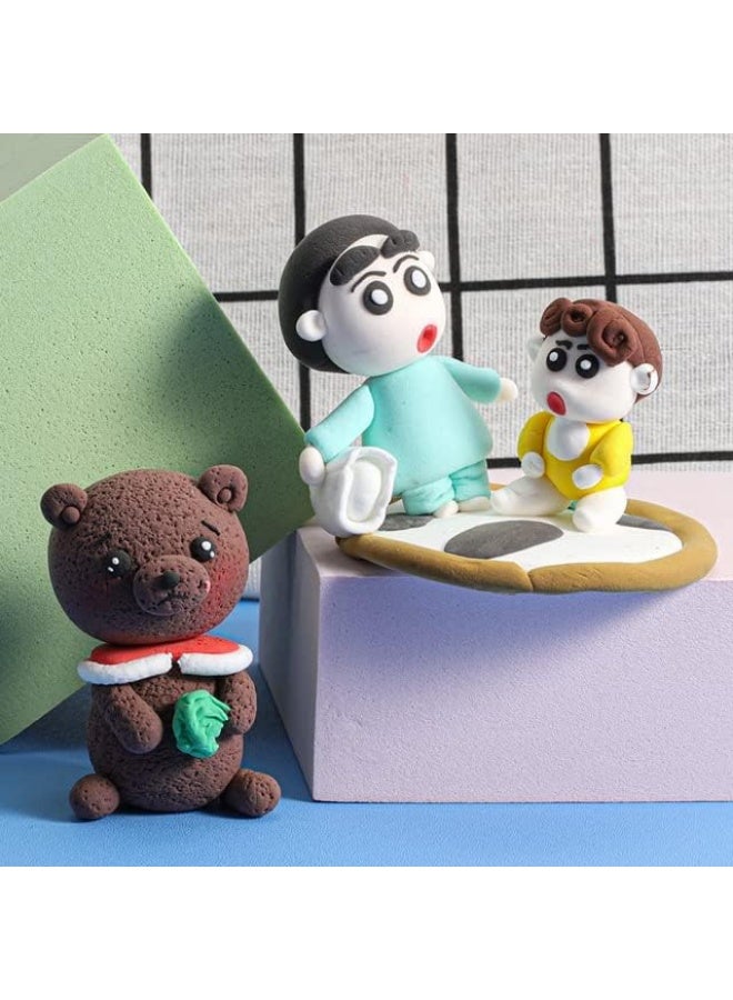 BOFAN Air Dry Clay - 48 Pack Modeling Clay Kit with 3 Sculpting Tools,Safe & Non-Toxic,DIY Magic Toys Gifts for Boys,Girls,Kids - 48 Colors - Image 3