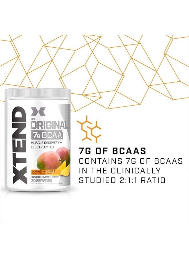 SCIVATION XTEND Original BCAA Powder Mango Madness - Sugar Free Post Workout Muscle Recovery Drink with Amino Acids - 7g BCAAs for Men & Women - 30 Servings  - Image 2