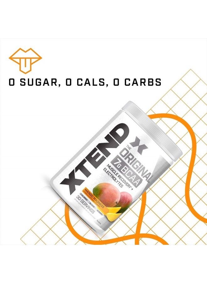 SCIVATION XTEND Original BCAA Powder Mango Madness - Sugar Free Post Workout Muscle Recovery Drink with Amino Acids - 7g BCAAs for Men & Women - 30 Servings  - Image 4