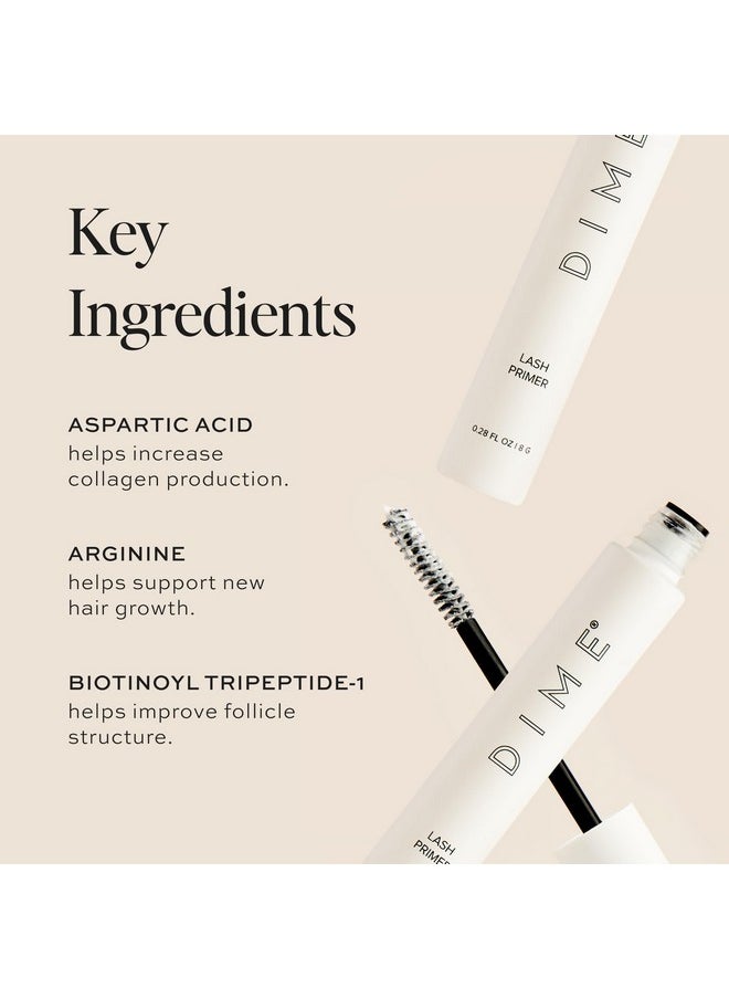 DIME - Beauty Lash Primer, Eyelash Primer For Added Mascara Volume And Length, White Prime And Growth Serum, 8 G / 0.28 Oz - Image 1