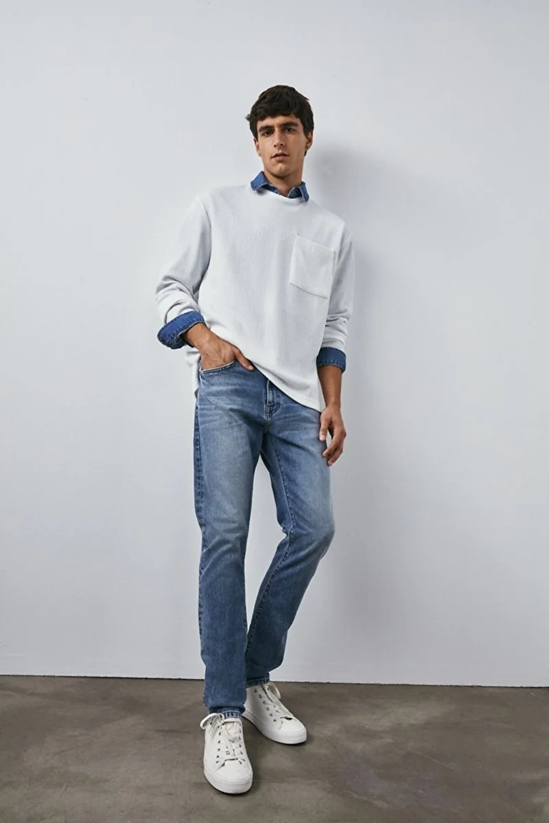 Men's Louis Y Normal Waist Skinny Leg Jeans