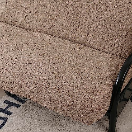 OctoRose Full Size 3 Side Zipper Upholstery Thick Linen Camel Futon Cover Sofa DayBed Mattress Slipcover Couch Protector (Linen-Camel, Full Size) - Image 2