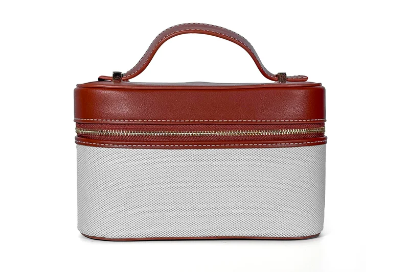 كابلي حقيبة يد مستطيلة منسوجة بملمس قماشي ناعم