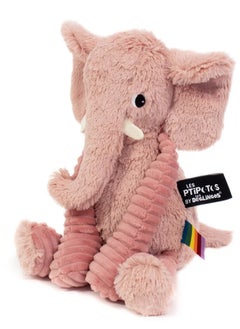 Les Deglingos Dimoitou the Elephant Plush Toy - Soft Pink Cuddle Buddy with Large Ears, Eco-Friendly Plush Safe from Birth  - Image 3
