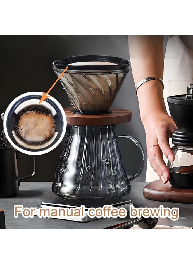 مرشح القهوة المخروطي الذهبي القابل لإعادة الاستخدام، 4 قطع، متوافق مع آلات القهوة نينجا، مصنوع من الفولاذ المقاوم للصدأ 304 - Image 3