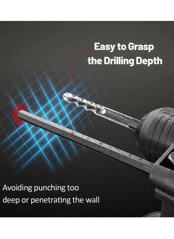 BOSS - Boss Company Heavy-Duty Rotary Drill Machine - Includes Free Drill Chuck, Adaptor, Chisel Bit & Multiple Drill Bits - German Technology for Precision & Durability - Image 1