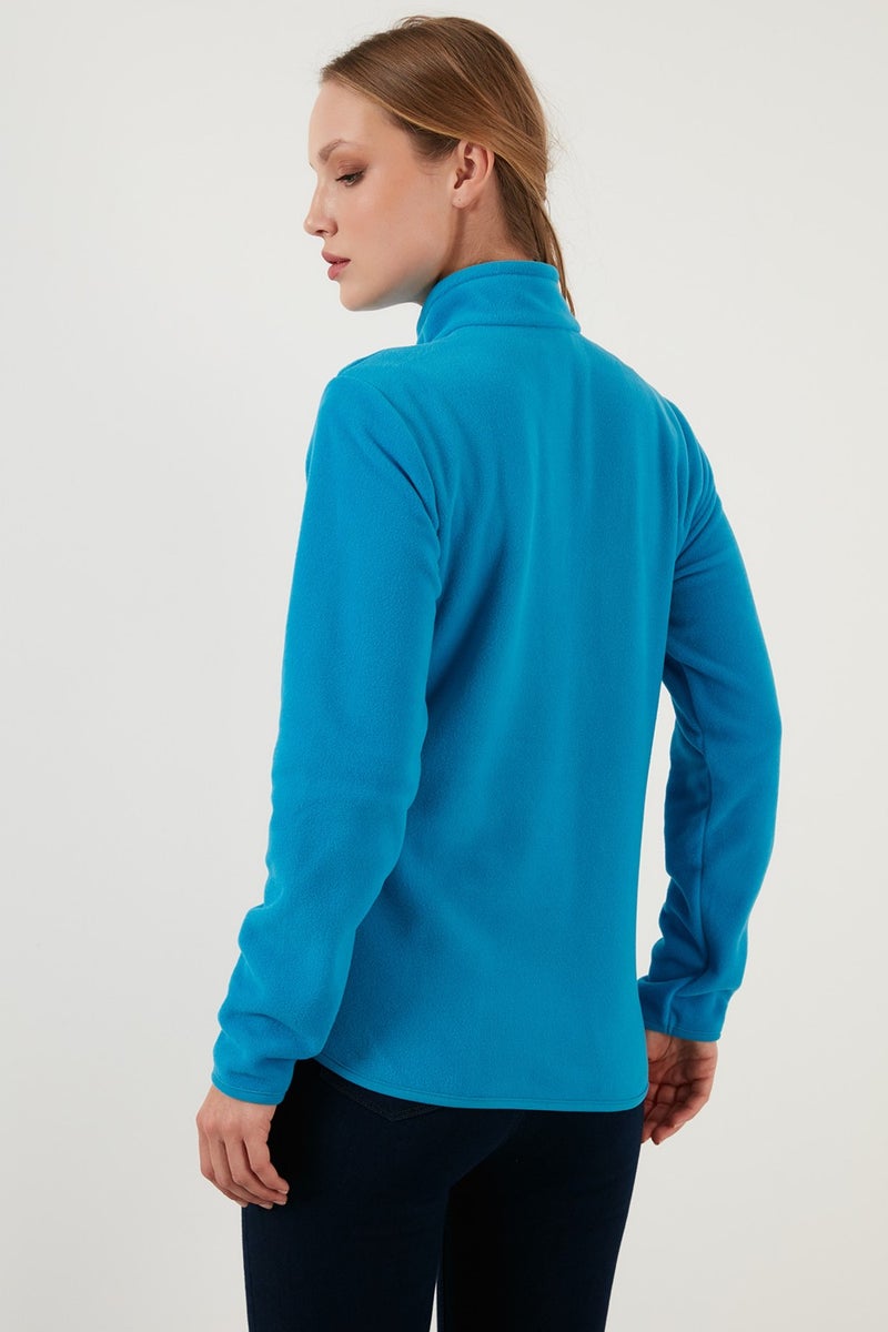 Lela Slim Fit Anti-Pilling Non-Pilling Zippered Pocket Fleece Cardigan Women's POLAR 5907002 - Image 5