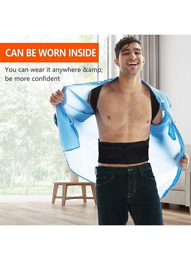 QP360 Posture Corrector For Men And WomenBack Support Belt | Back Pain Back Straight And Shoulder Support Belt (Universal Size) (Posture Corrector Belt) Neoprene - Image 4