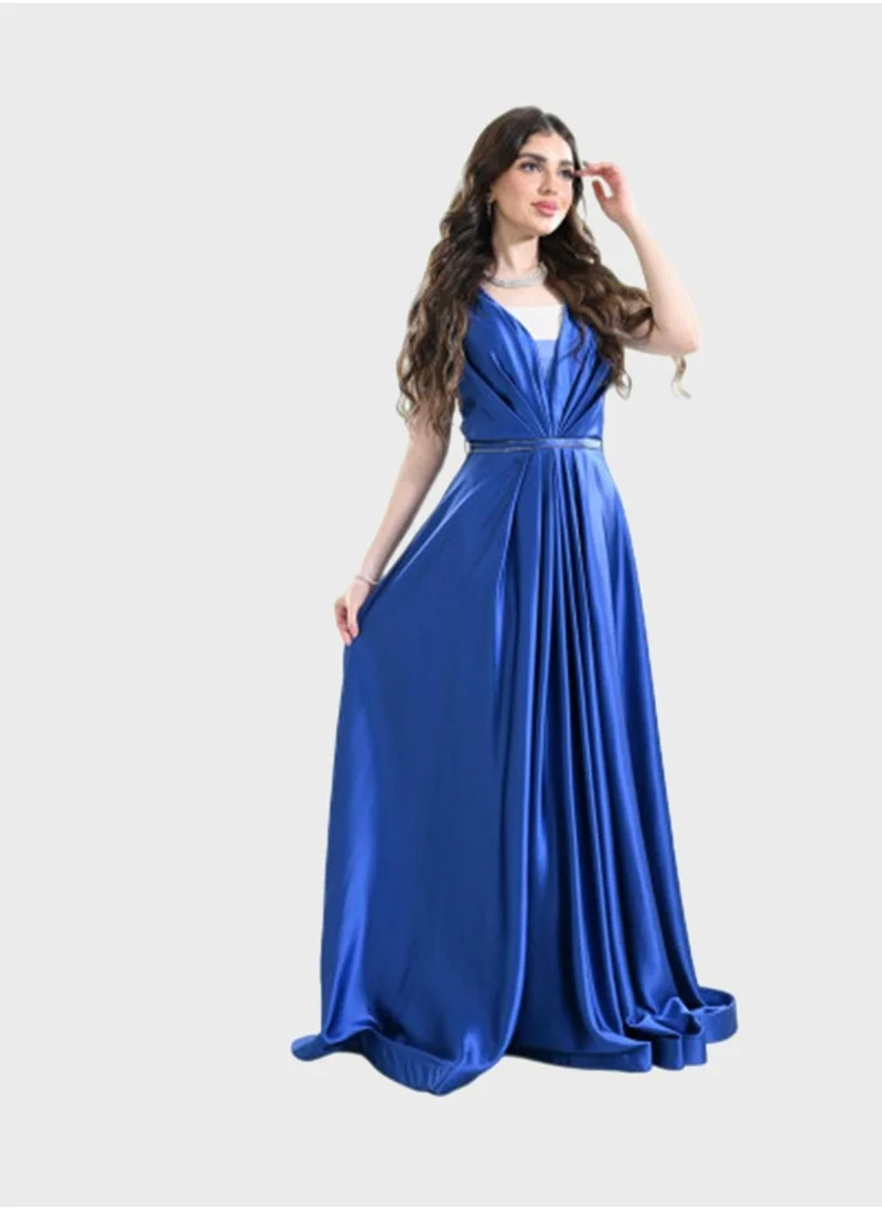 توب تاتو Plunge Neck Tiered