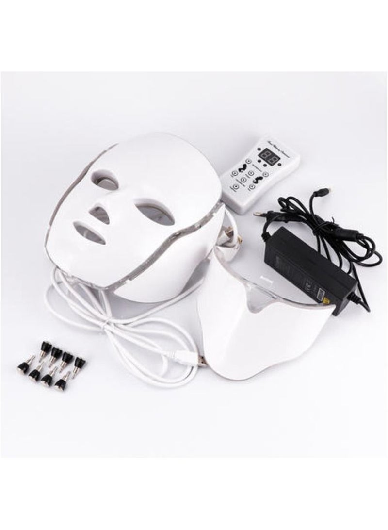 ACLIX RECHARGEABLE 7 COLOR LED MASK FOR FACE AND NECK LIGHT SKIN REJUVENATION FACIAL BEAUTY DAILY SKIN CARE MASK ANTI AGING WRINKLE REMOVAL - Image 4