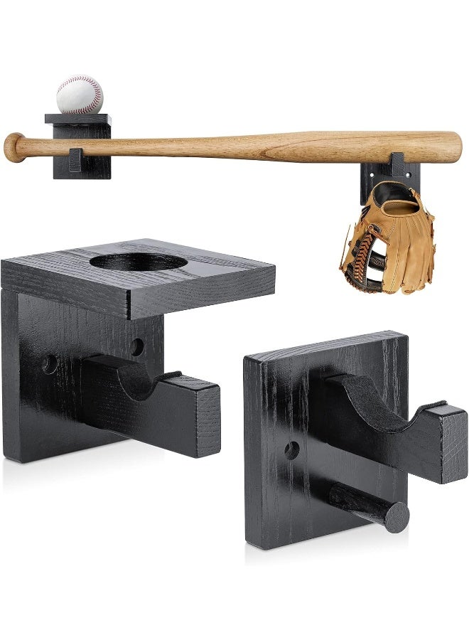 AK KYC Baseball Bat Wall Mount Softball Bat Holder Stand for Horizontal & Vertical Display  - Image 3