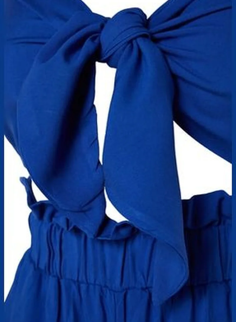 trendyol Sax-Weave Tie Tie 100% Cotton Overalls TBESS23TU00021