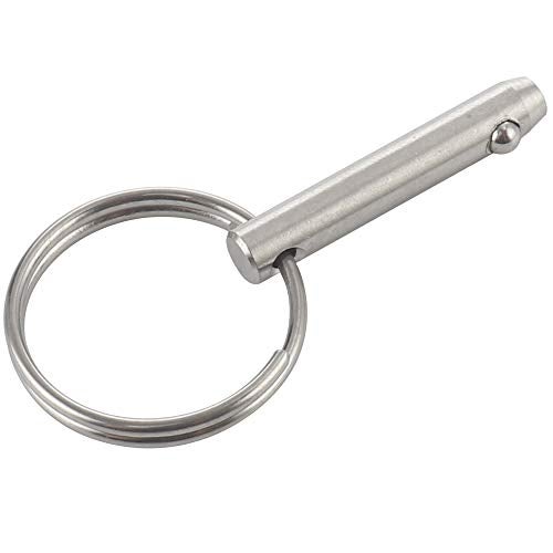 VTurboWay 2 Pcs Quick Release Pin 1/4" Diameter, Usable Length 1", Full 316 Stainless Steel, Bimini Top Pin, Marine Hardware, All Parts are Made of 316 Stainless Steel - Image 4