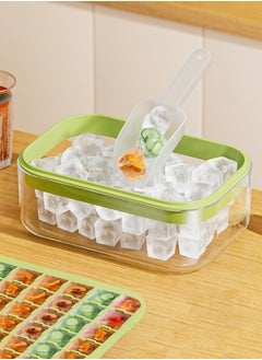 FLYROAD 56-Grid Ice Cube Mold with Lid Portable Ice Cube Mold - Silicone - 2 Trays + 1 Ice Scoop - Can Make Drinks Coffee Fruit Ice Cubes  - Image 5