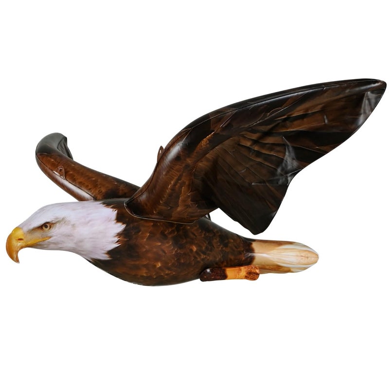 Jet Creations 38 Wingspan Inflatable Bald Eagle Dark Brown Realistic Wild Animal Figure Patriotic Bird Theme Parties Pool Fun Home Yard Decor - Image 2