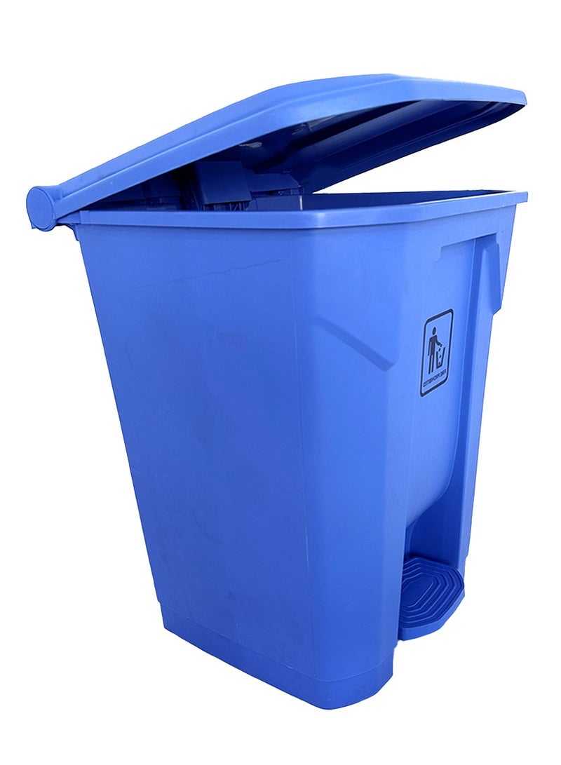 AKC AKC Step Trash Bin | Plastic Matte Finish | Functional Waste & Garbage Waste Bin | Suitable For Homes, Villas, Large Areas & Communal Spaces | Blue | 68 Liters  - Image 2
