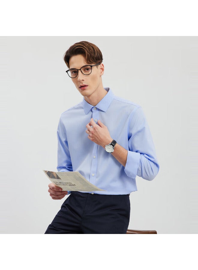 Septwolves Dp Wrinkle-free Long-sleeve Shirt For Men, Business Casual Commuter Top Undershirt Men's Clothing Blouse - Image 1