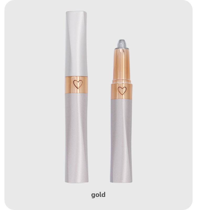 Generic Multi-Function Electric Eyebrow Trimmer USB B champagne color 