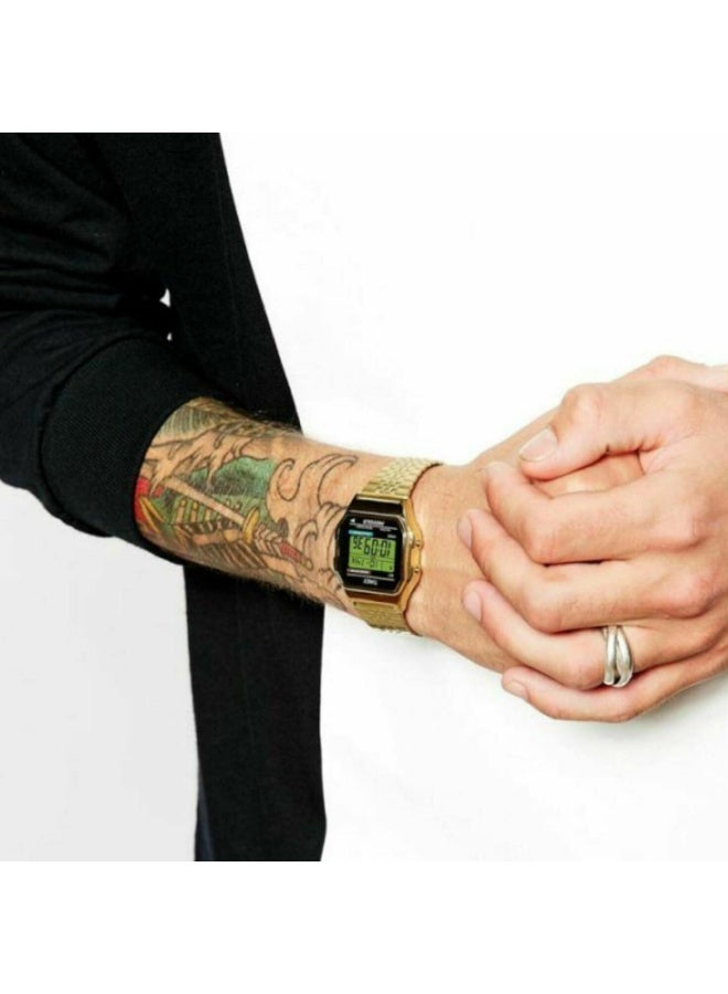 تيميكس TIMEX T78677 MAIN STREET CLASSIC  ساعة رقمية أنيقة ذهبية للرجال - Image 3