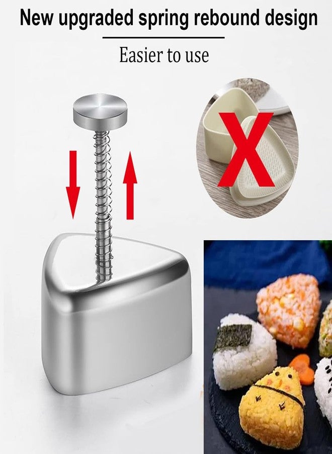 انجل ريلي قالب أونيغيري، قالب سوشي مثلث، مكبس كرات الأرز، طقم سوشي، طقم صنع سوشي منزلي للمبتدئين، قالب كرات الأرز لوجبات البينتو، وجبات معلبة - Image 3