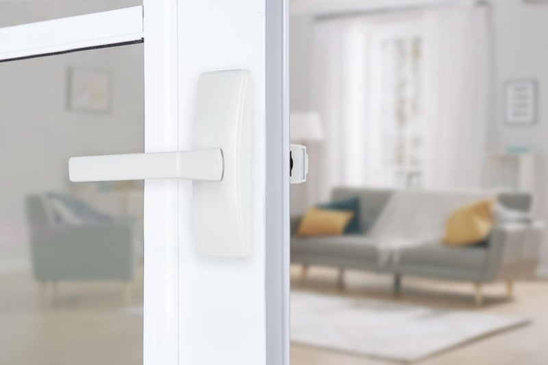 Wright Products Contemporary Lever Latch with No Lock Out Feature, Surface Mount Storm Door Handle for Metal and Wood Doors, Easy Installation, Durable Replacement Latch, White - Image 2