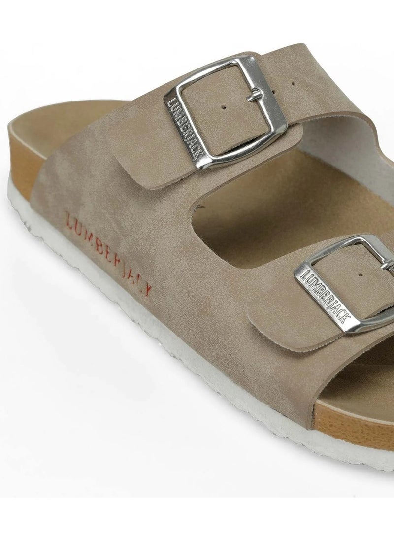 LUMBERJACK - Mendy 4fx Beige 2024 New Season Comfort Anatomical Daily Sports Slippers - Image 1