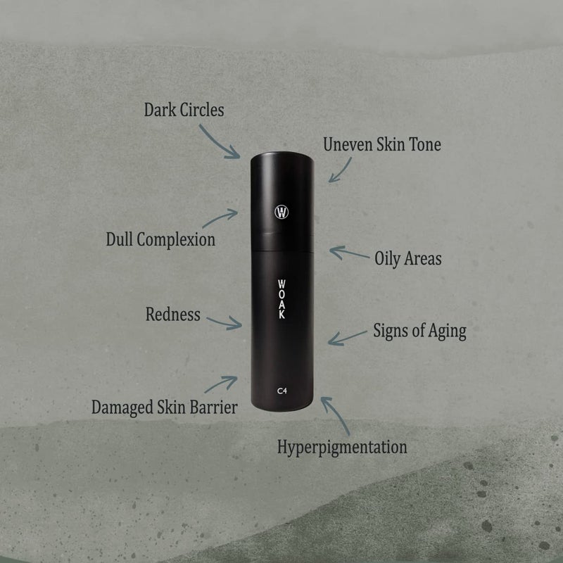 WOAK C4 â€“ Men's Tinted Moisturizer BB CC Cream Foundation â€“ Color Correcting Camo Complex â€“ Hybrid Skin Care (Light) - Image 3