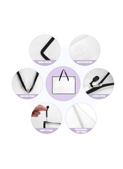 Y&D 2 Pack Art Portfolio Case, Folder for Artwork, Posters Storage Bag with Zipper and Handle Mesh Organizers Poster, Scrapbook, Keepsake Bulletin Board(19x25 in)  - Image 3