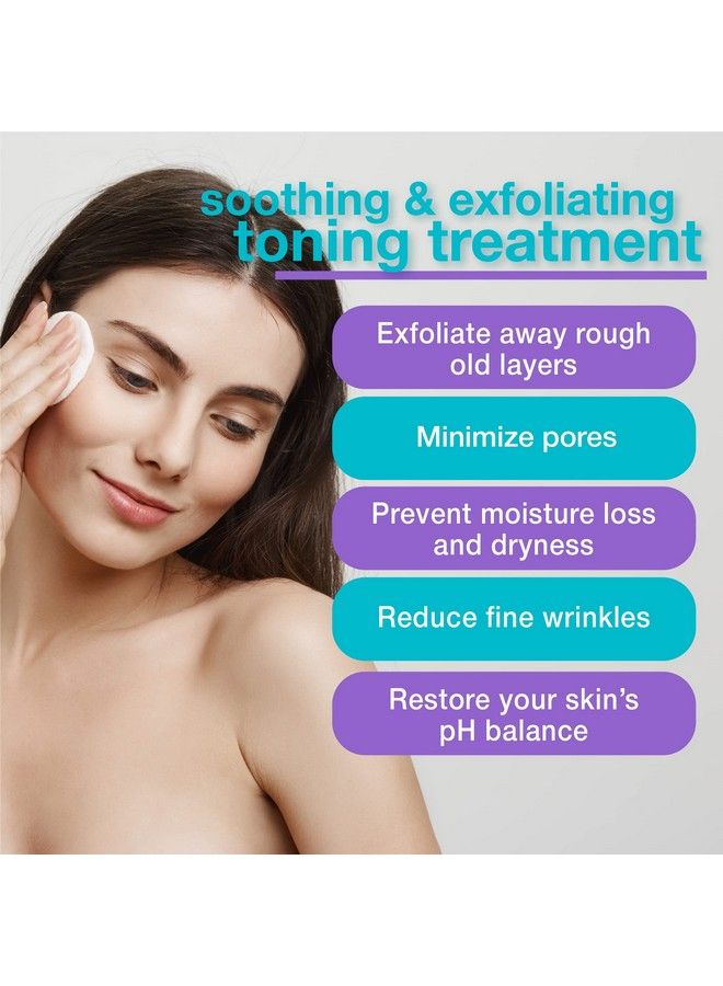 Touch 7% Glycolic Acid Toner With Rose Water Witch Hazel And Aloe Vera Gel Alcohol & Oil Free Exfoliating Anti Aging Aha Face Toner Improves Wrinkles Dullness Pores Acne Skin Tone & Texture 6 Oz. - Image 3