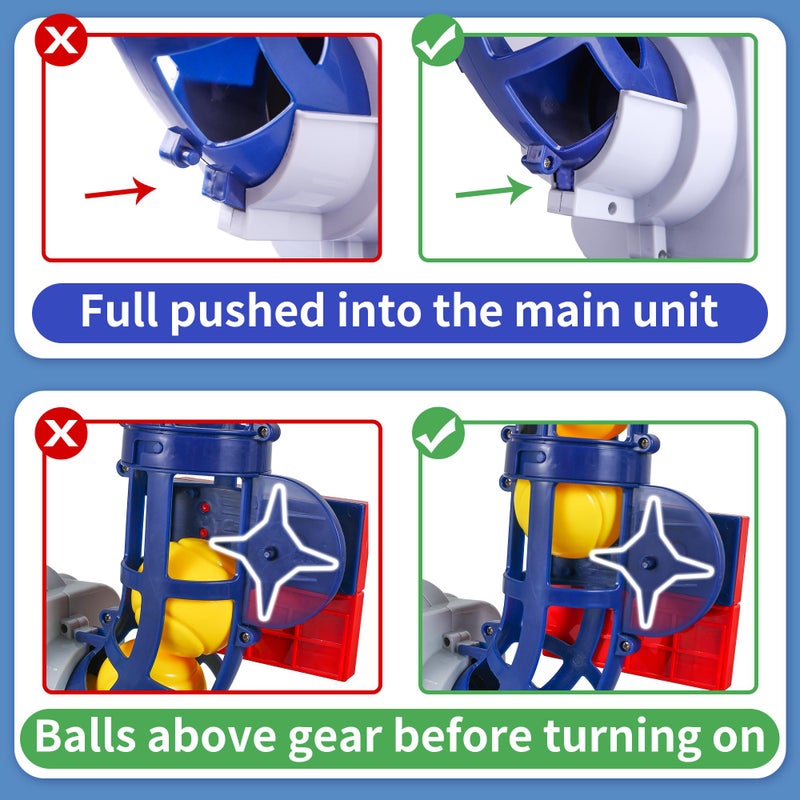 iPlay, iLearn Kids Pitching Machine Toys, 2 in 1 RC Baseball Tennis Pitcher, Auto Ball Launching Bat, Boys Outdoor Outside Sports Backyard Game, Birthday Gift 5 6 7 8 10 12 Yr Youth-Unassembled - Image 4