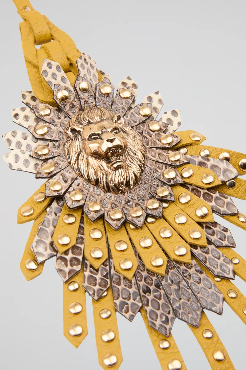 roberto cavalli Roberto Cavalli Lion Head Bag Charm