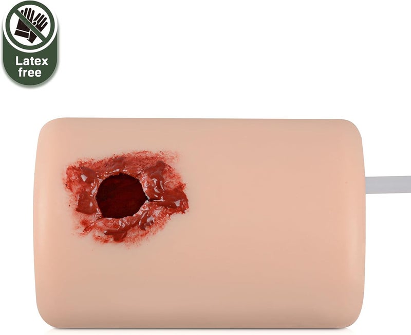 MedEduQuest مدرب تعبئة الجروح لتدريب السيطرة على النزيف باستخدام الرباط الضاغط مجموعة تدريب إيقاف النزيف لحصص الطب حقيبة حمل - Image 2
