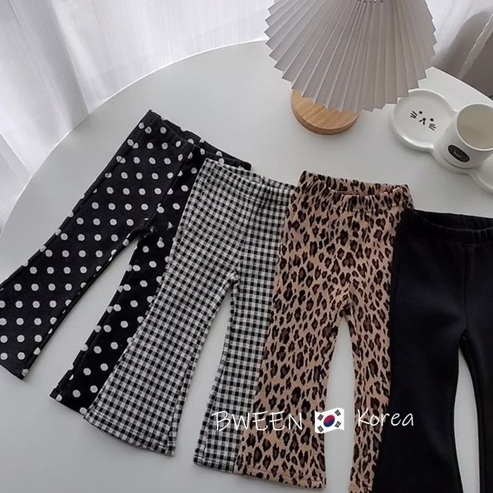 Factory Korean Style Western Style Children'S Pants Girls Fleece-Lined/Not Fleece-Lined Flared Pants Women'S Baby Long Pants - Image 4