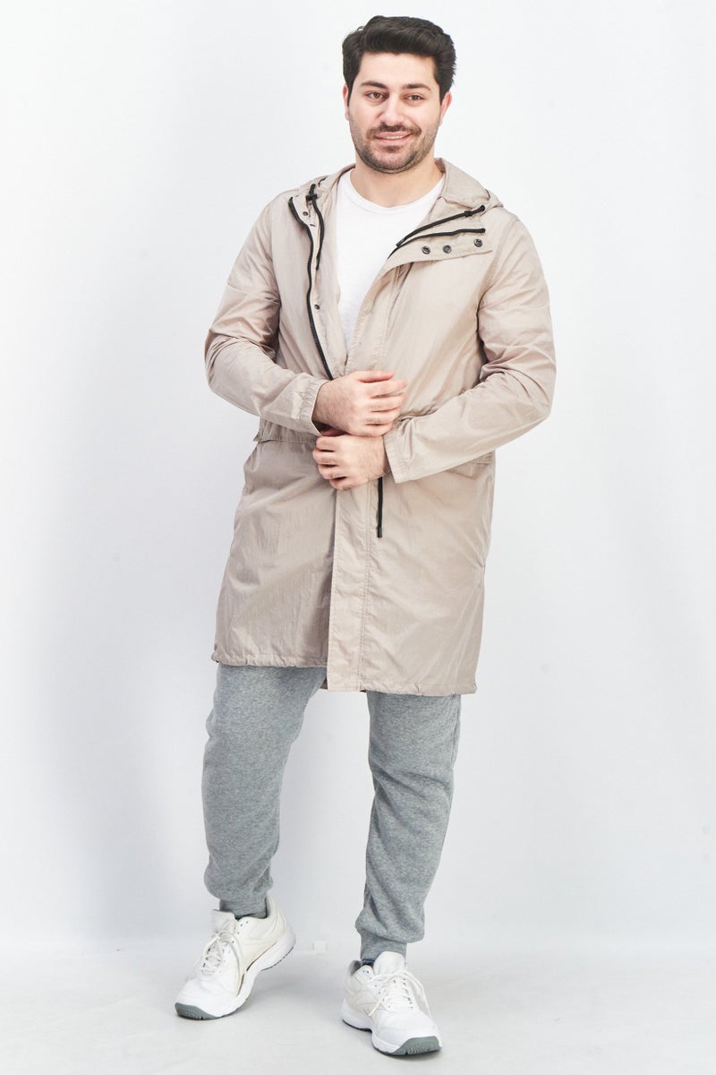 SELECTED جاكيتات واقية من الرياح للرجال، لون تان فاتح - Image 2