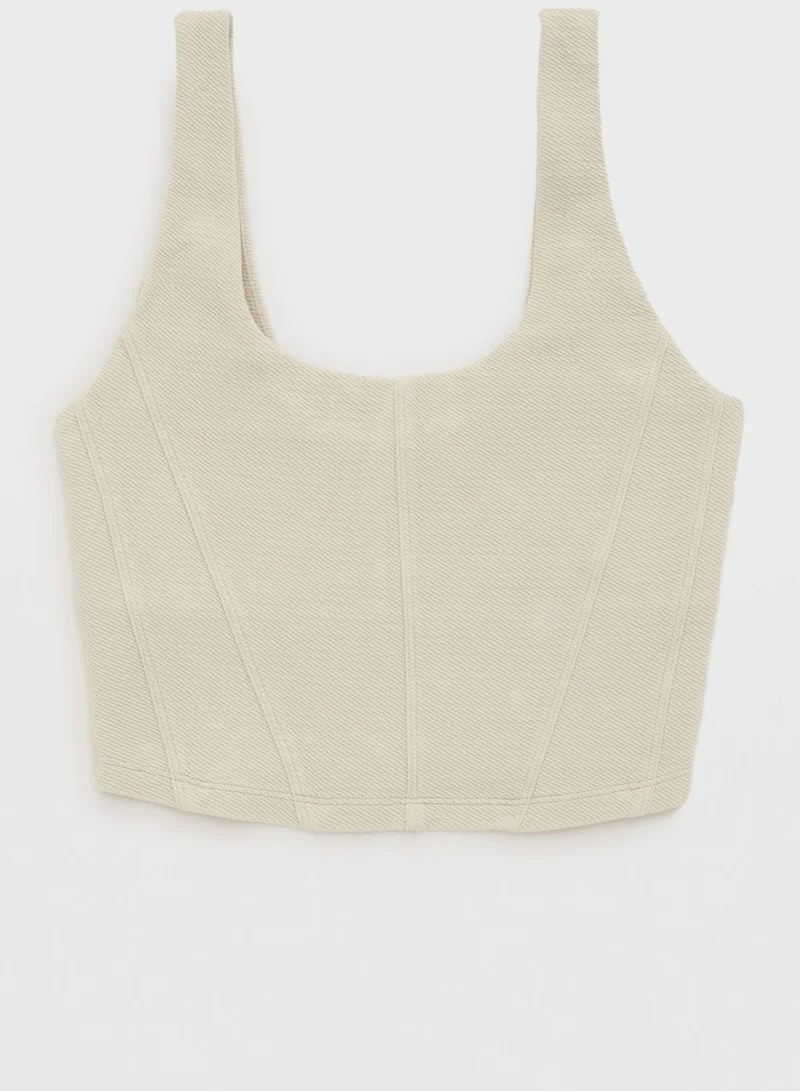 Aerie Knitted Corset Bra Top