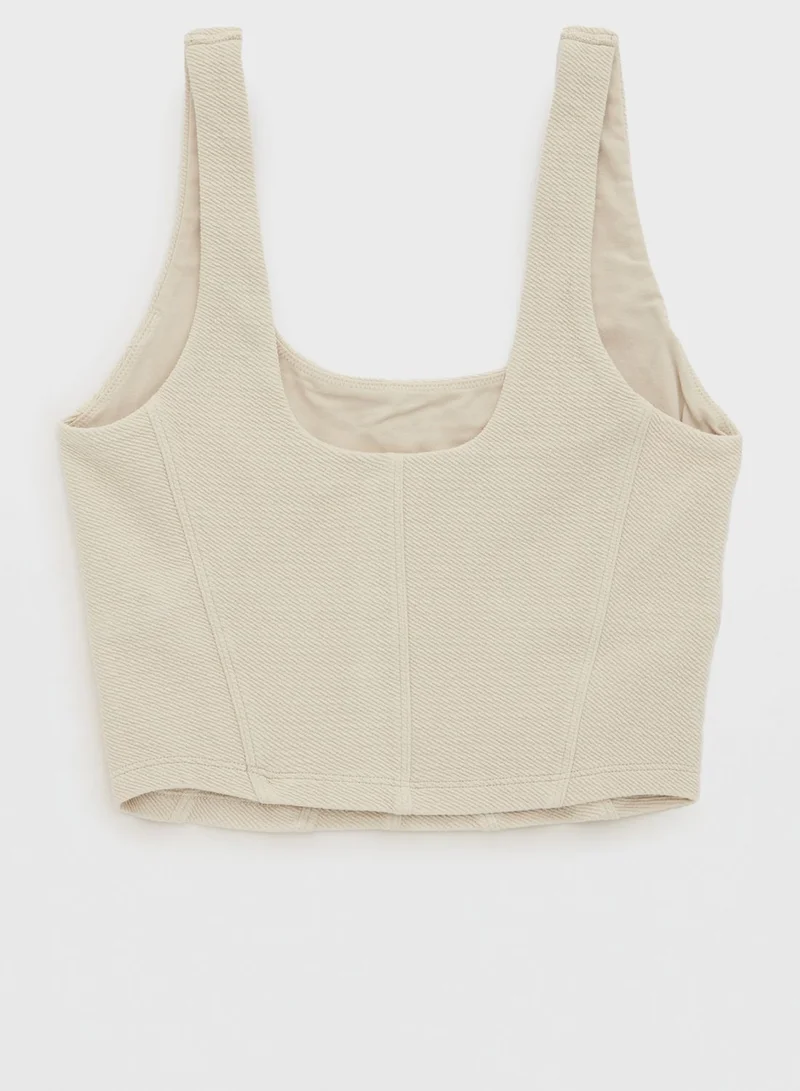 Aerie Knitted Corset Bra Top