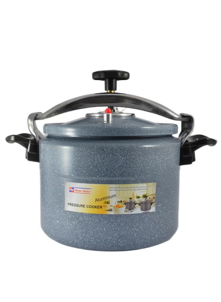 Homemaker 10L Ceramic-Coated Aluminium Pressure Cooker – 26Cm Grey – Induction-Compatible Base, Safe Steam Valve, Ergonomic Grip & Even Heat Distribution - Image 1