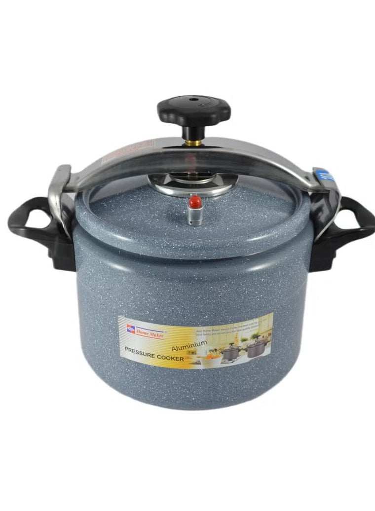 Homemaker 10L Ceramic-Coated Aluminium Pressure Cooker – 26Cm Grey – Induction-Compatible Base, Safe Steam Valve, Ergonomic Grip & Even Heat Distribution - Image 2