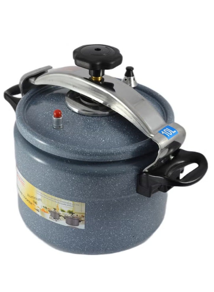 Homemaker 10L Ceramic-Coated Aluminium Pressure Cooker – 26Cm Grey – Induction-Compatible Base, Safe Steam Valve, Ergonomic Grip & Even Heat Distribution - Image 3
