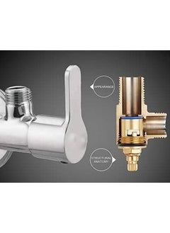 Senkiddpro Senkiddpro 2 Turbo Angle Wall with 2 PTMT 24inch Connection pipe for Sinkwashbasin water Saving Aerator Suitable for WashbasinSinkBathroomKitchenChrome Finish Bib Tap Faucet  - Image 2