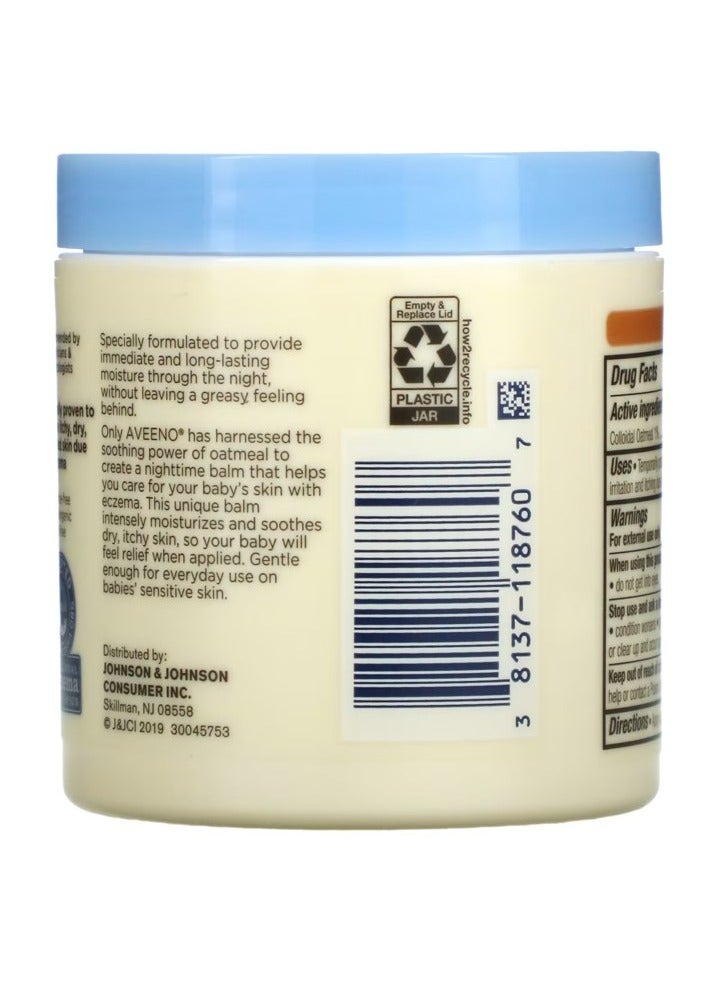 بيبي بلسم ليلي لعلاج الاكزيما، مع دقيق الشوفان الغروي الطبيعي والميثيكون للبشرة الجافة وتخفيف اكزيما الاطفال، 156 جم - Image 2