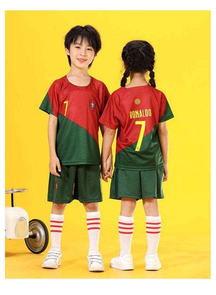M MIAOYAN M MIAOYAN Men's and Women's Kindergarten Club Children's Wear Soccer Sports Match Soccer Suit Set - Image 1