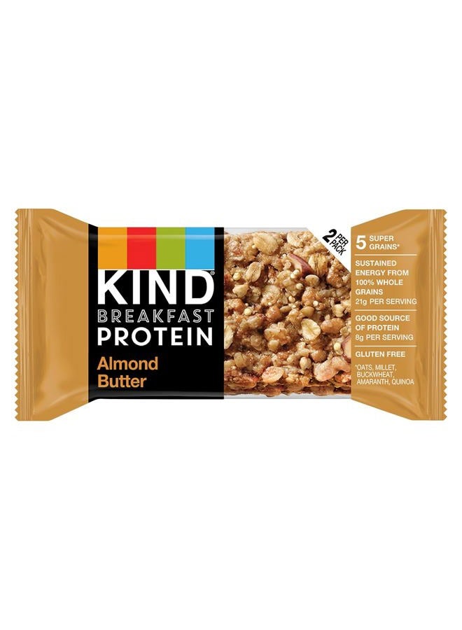 KIND Breakfast, Healthy Snack Bar, Almond Butter, Gluten Free Breakfast Bars, 8g Protein, 1.76 OZ Packs (6 Count) - Image 2