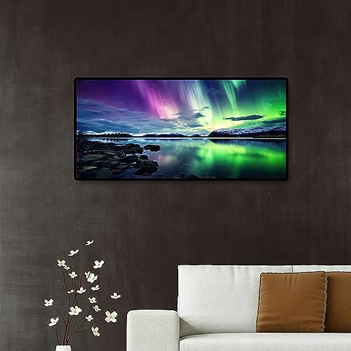 Meothan 5D Large Diamond Painting Kits for Adults, Big Northern Lights Diamond Art Kits for Adult, Full Drill Aurora Diamond Gem Art Dots Paintings Crafts for Home Wall Decor Gifts 27.6x15.8inch - Image 4
