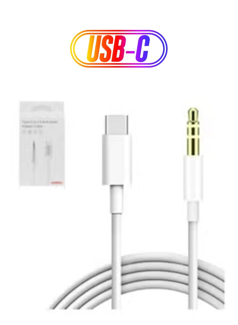 Type-C to 3.5mm AUX Audio Adapter Cable – High-Quality Audio Conversion for Modern Devices - Image 1